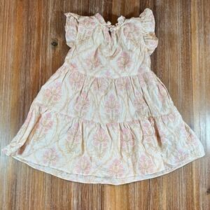 A Love A Girls Floral Embroidered Tiered Dress - Bohemian‎ Style - Size 4